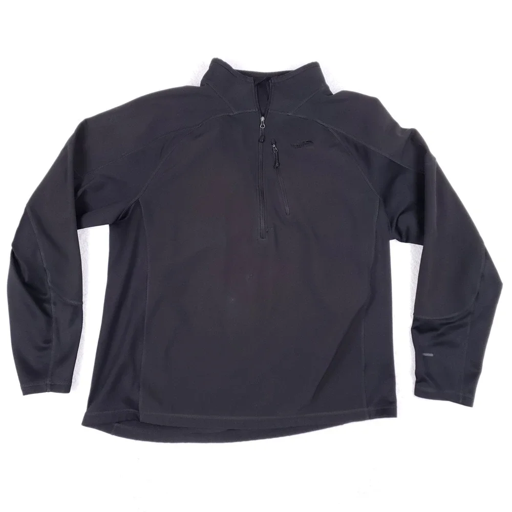The North Face Pullover 1/4‎ Zip Mens XL Tech Fleece Black Gorpcore Hiking